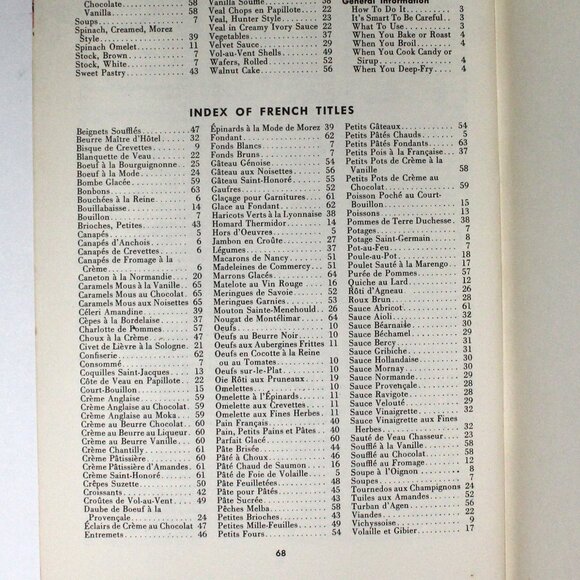 The French Cookbook - Staff Home Economics - Culinary Arts Institute - Picture 9 of 13